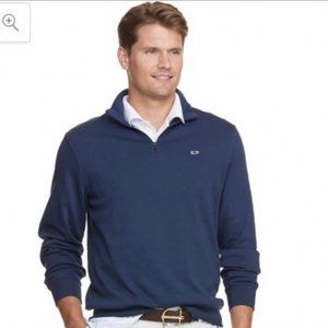 Vineyard Vines Navy Blue Quarter Zip Sweater